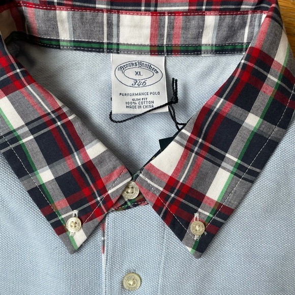 Brooks Brothers polo shirt with plain trim-XL,NWT - Picture 3 of 3